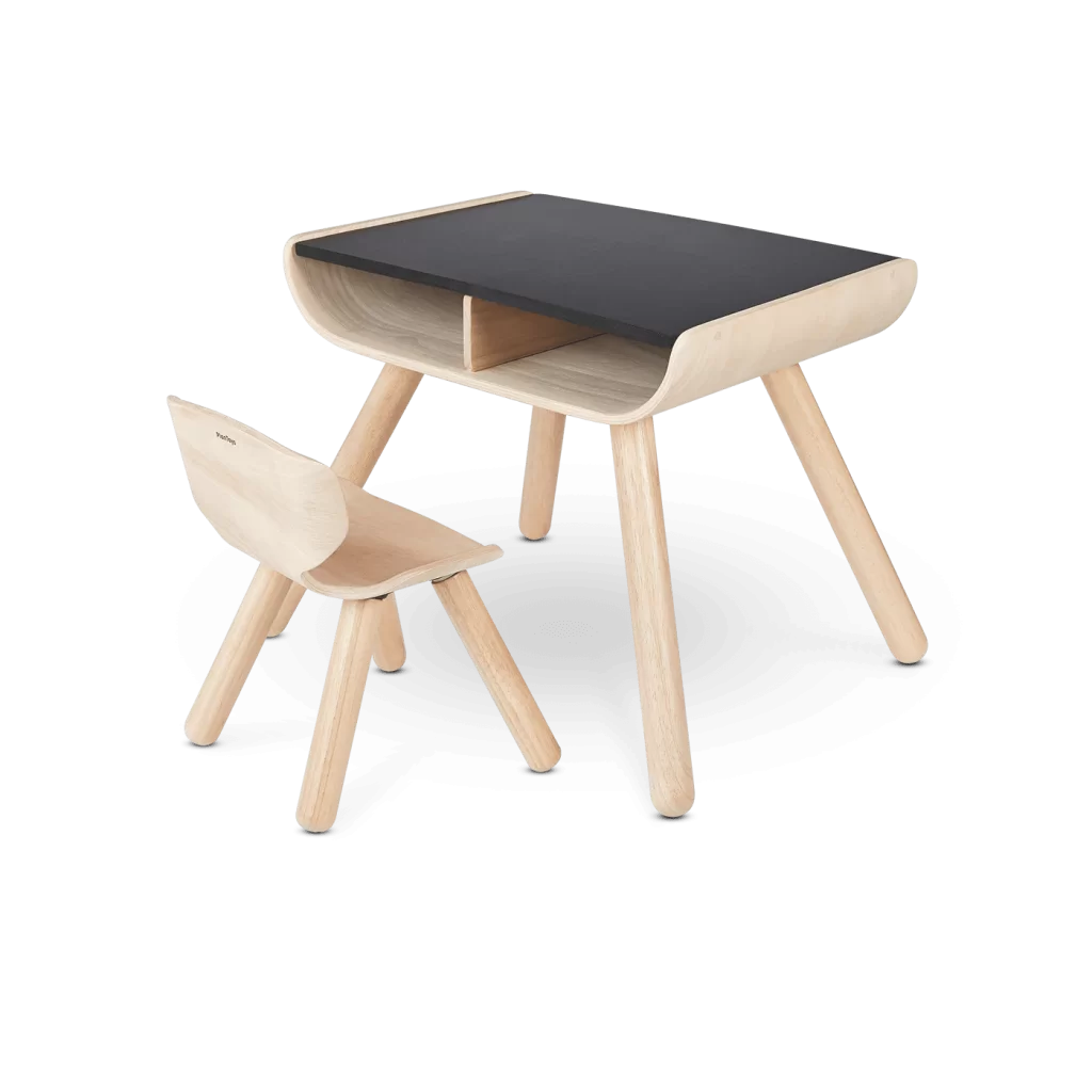 Plantoys Table & Chair - Black