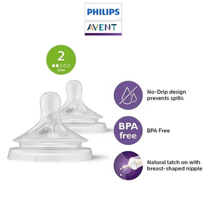 Philips Avent Teat Natural Response x2