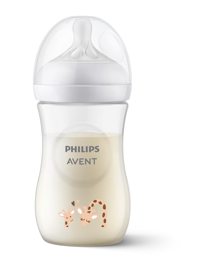 Philips Avent Natural Response Decorated Bottle 260ML (Giraffe)