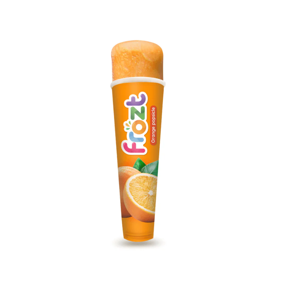 Frozt Orange Real Fruit Popsicle - Happikiddo.com