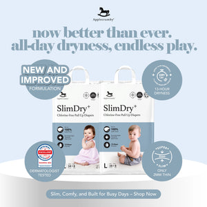 Applecrumby SlimDry+ Pull Up Diapers - Mega Pack - Happikiddo.com