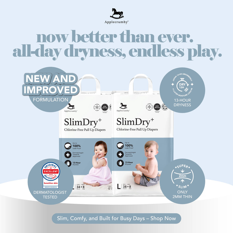Applecrumby SlimDry+ Pull Up Diapers - Mega Pack - Happikiddo.com
