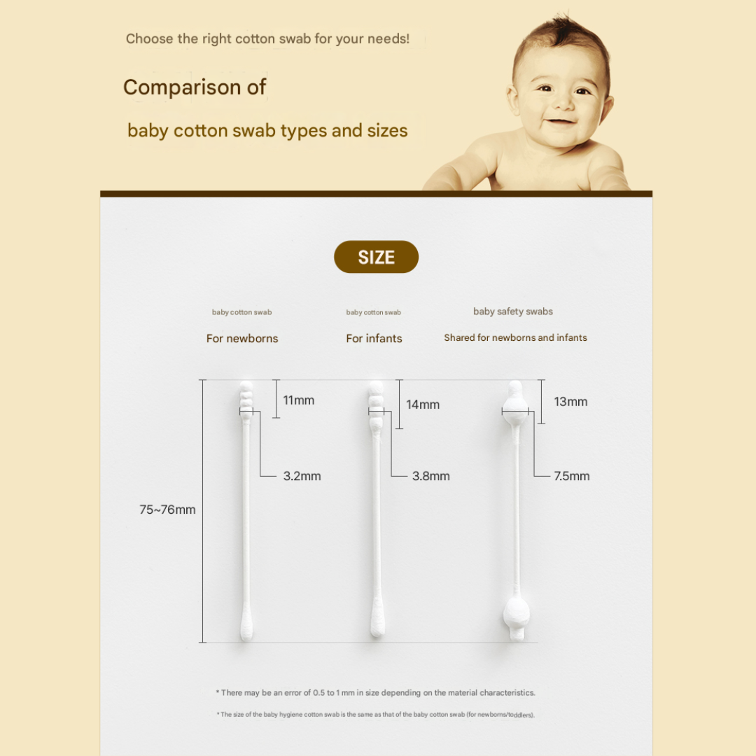 Nature Love Mere Cotton Swab For Newborn (Portable) - 80PCS