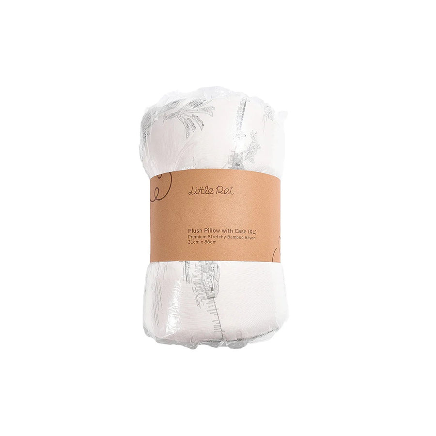 Little Rei Rustic Grey Plush Pillow