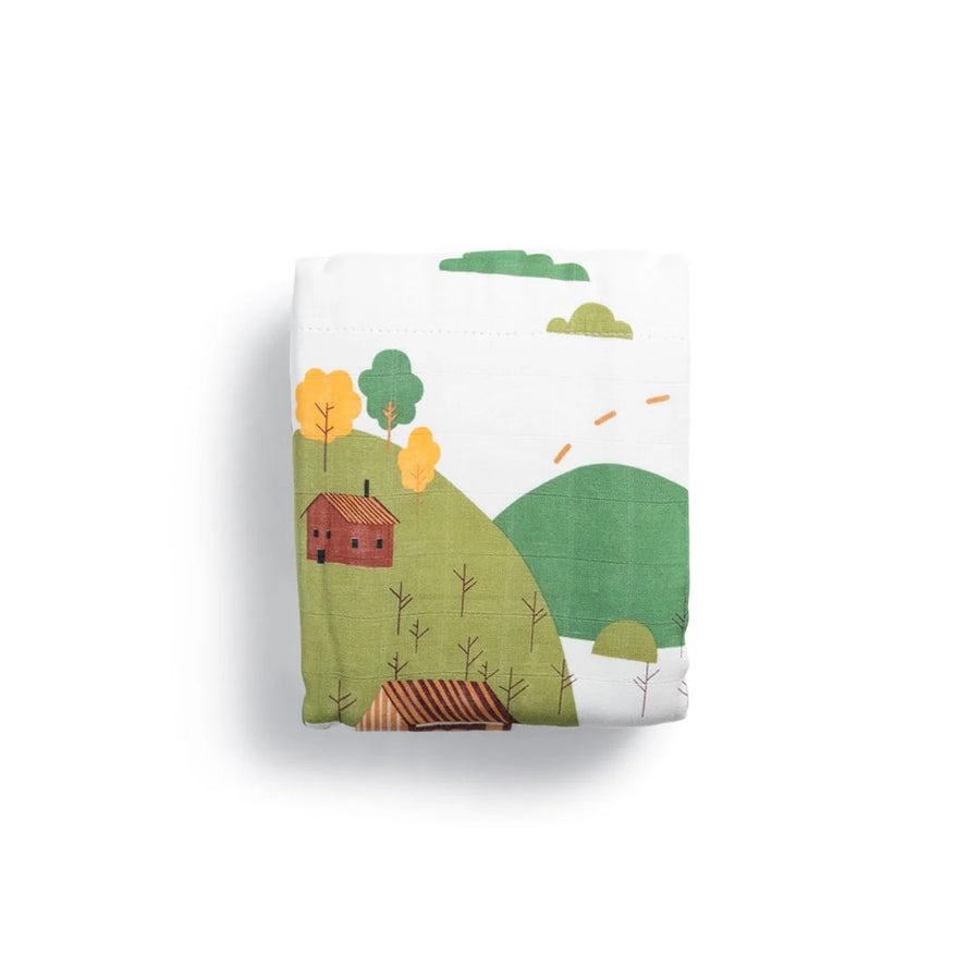 Little Rei Bamboo 4 Layer Blanket - Camping 120X120cm