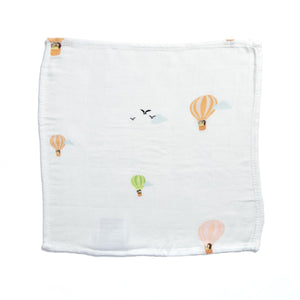 Little Rei Bamboo Wash Cloth 4Pc - Balloon 30X30cm