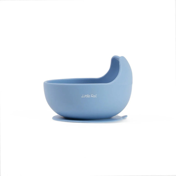 Little Rei Suction Bowl W/Spork - Blue