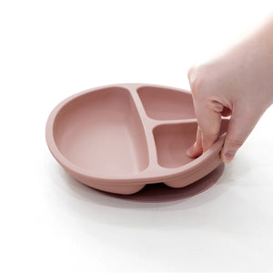 Little Rei Silicone Round Plate - Pink