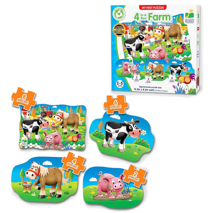 The Learning Journey My First Puzzle Sets 4-In-A-Box Puzzle