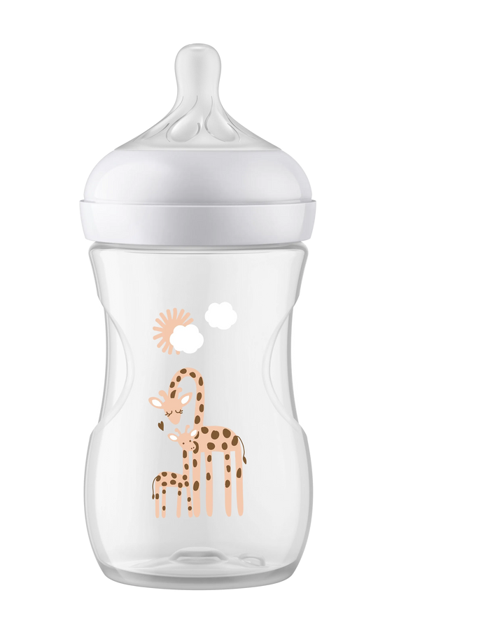 Philips Avent Natural Response Decorated Bottle 260ML (Giraffe)