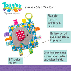 Mary Meyer Taggies Crinkle Me Elephant 6x6"