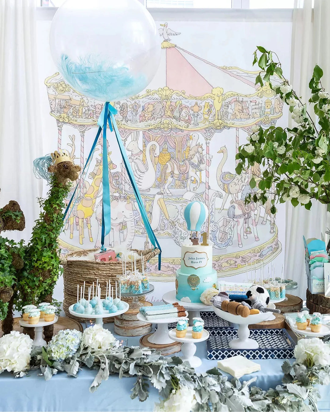 Atelier Choux Grand Carre - Carousel Pink (200x200cm)