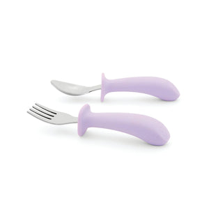 Skip Hop Besties Squad Fork And Spoon Set Purple