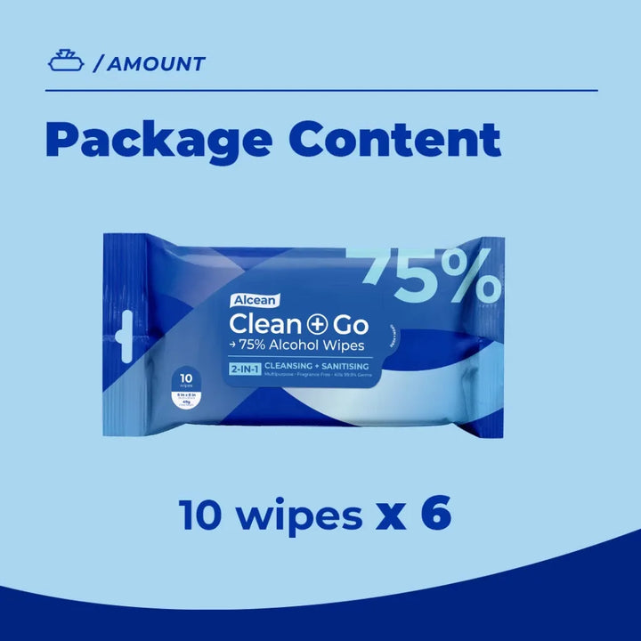 Alcean 75% Alcohol Classic Wipes