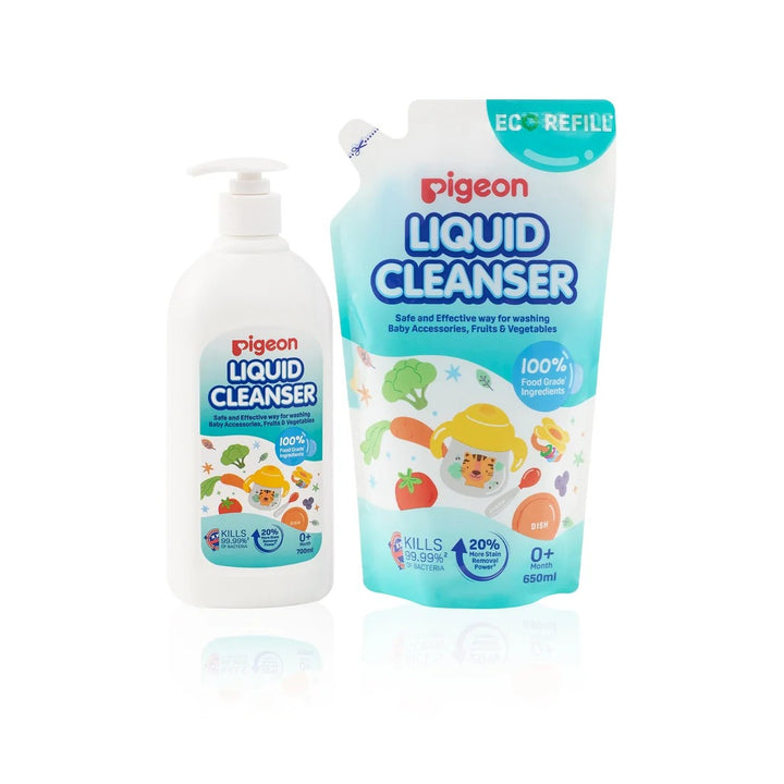 Pigeon Liquid Cleanser Set - 700ml Pump + 650ml Refill