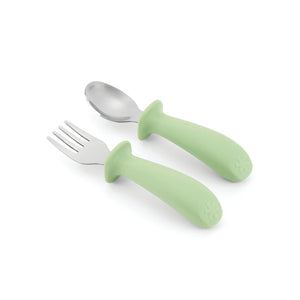 Skip Hop Besties Squad Fork And Spoon Set Green