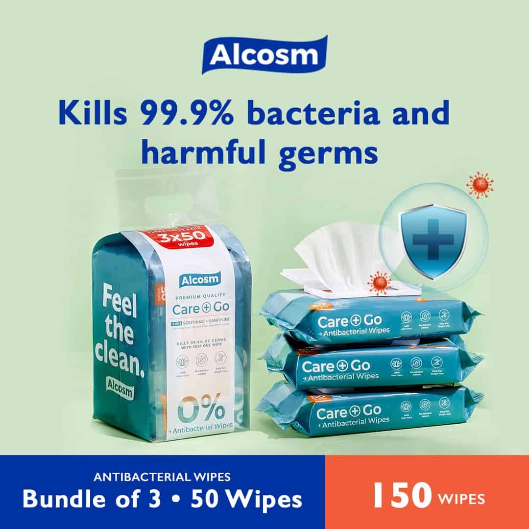 Alcean Antibacterial Classic Wipes