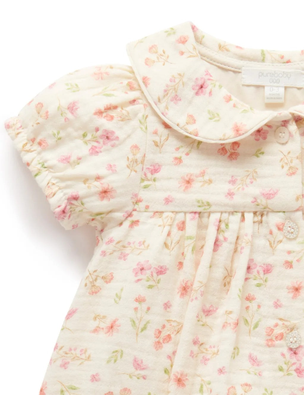 Purebaby 2Pc Organic Floral Seaside Set