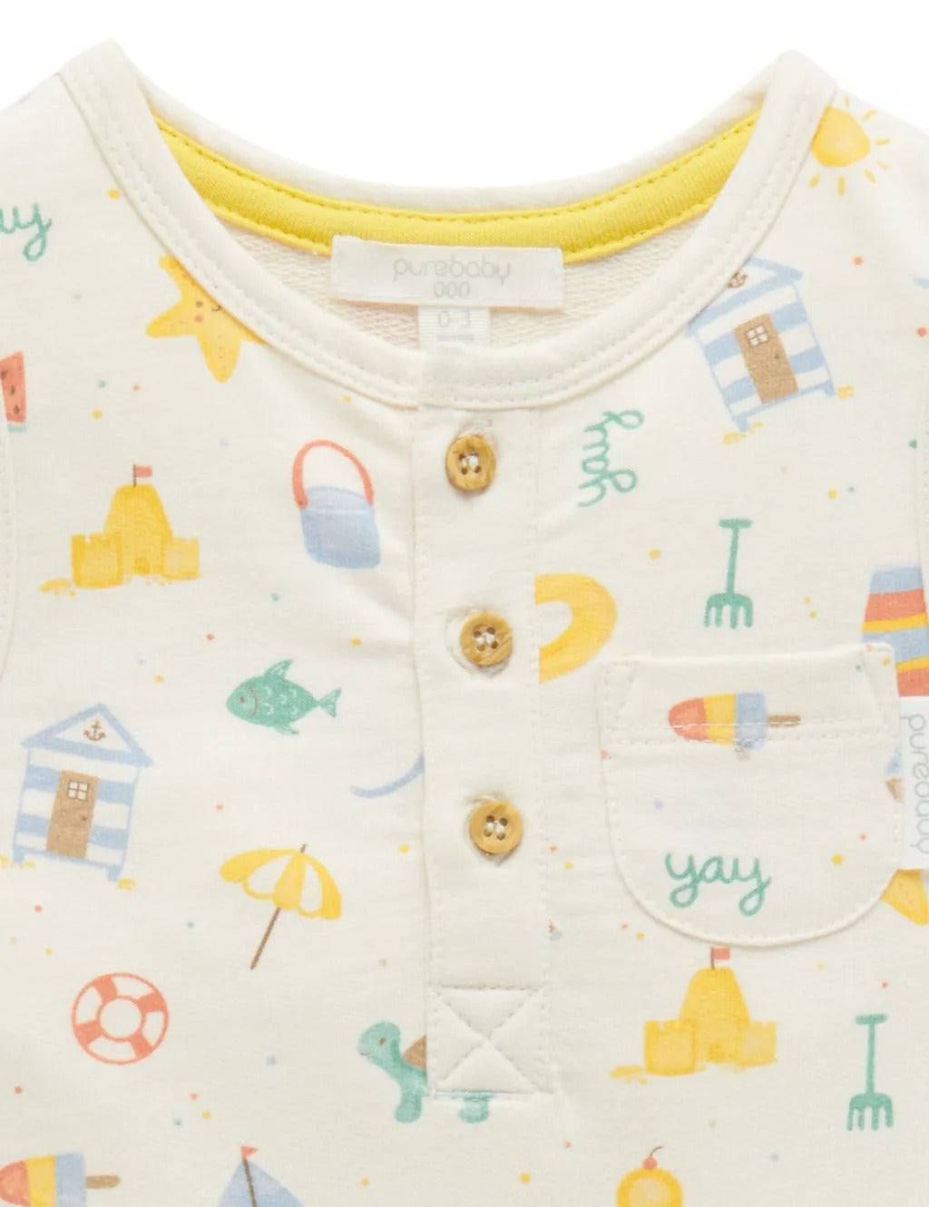 Purebaby Organic Onesie - Resort Print