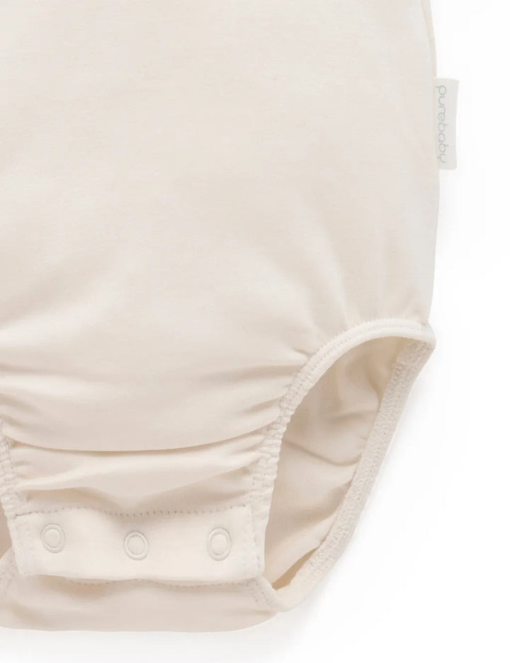Purebaby Organic Bodysuit With Collar - Cloud