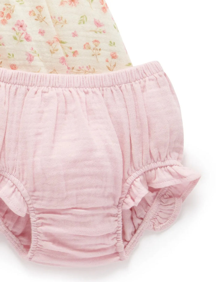 Purebaby 2Pc Organic Floral Seaside Set