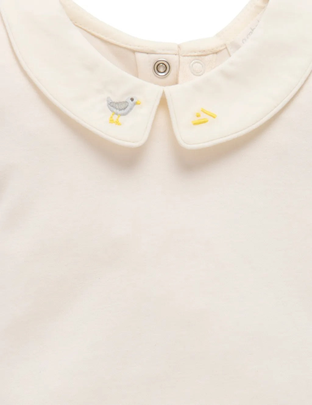 Purebaby Organic Bodysuit With Collar - Cloud