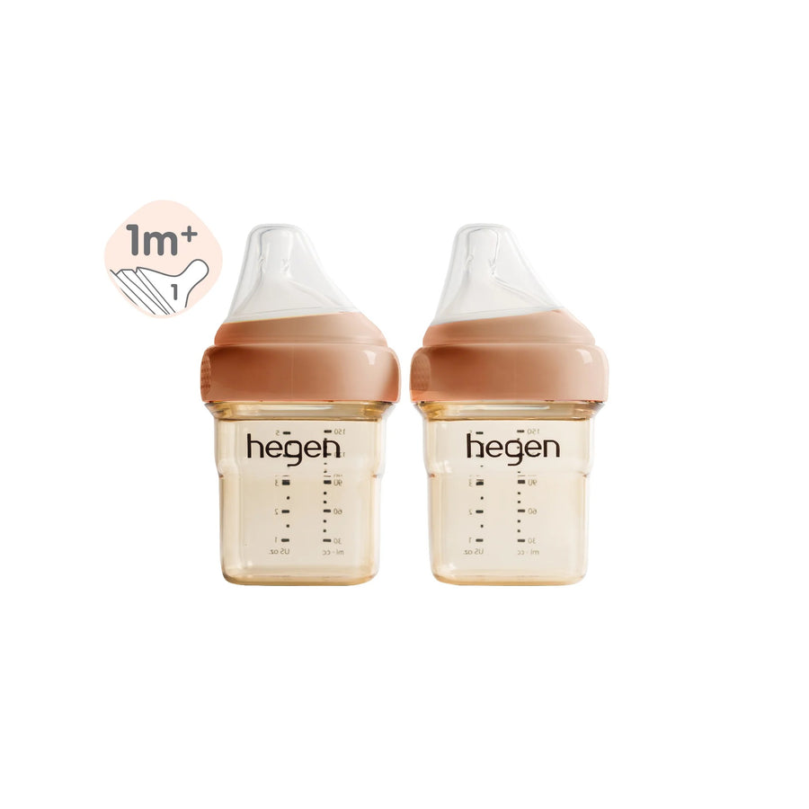 Hegen PCTO™ 150ml/5oz Feeding Bottle PPSU (2-pack) Auburn