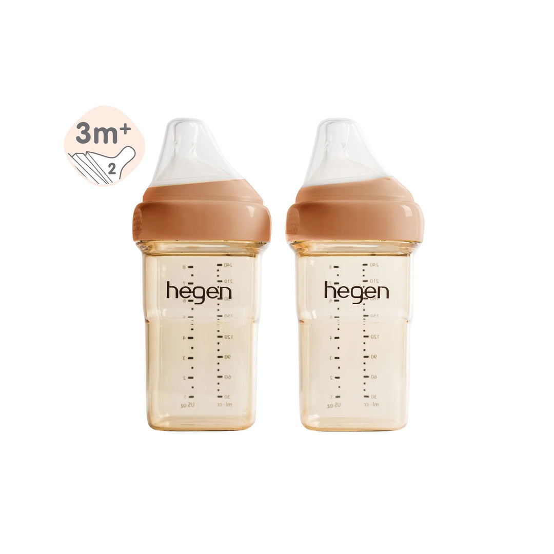 Hegen PCTO™ 240ml/8oz Feeding Bottle PPSU (2-pack) Auburn