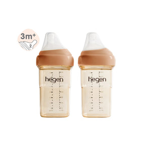 Hegen PCTO™ 240ml/8oz Feeding Bottle PPSU (2-pack) Auburn