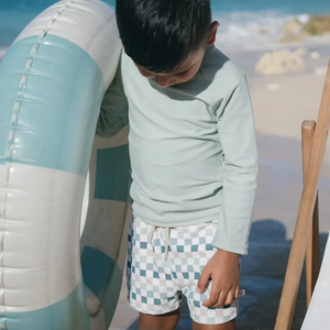 Joey&Mom Check & Chill Swimwear Set