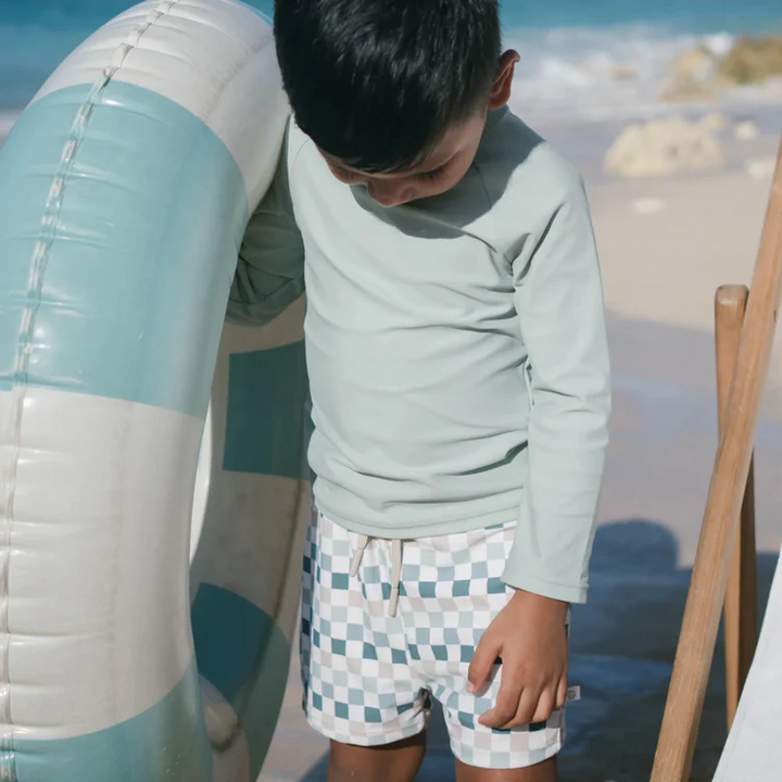 Joey&Mom Check & Chill Swimwear Set