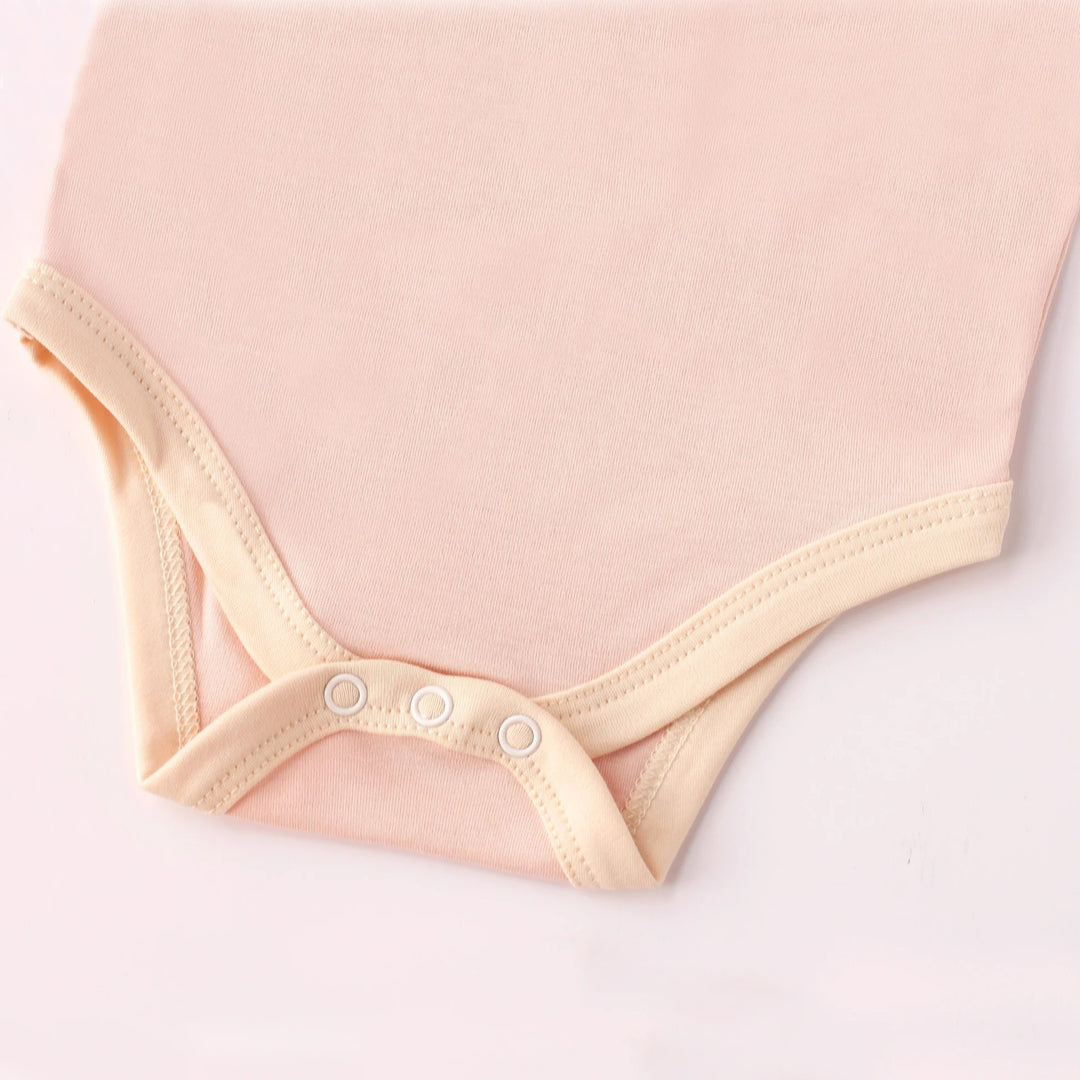 Twinkle Planet Organic Cotton Cloud Touch Sleeveless Bodysuit - Peach Pink