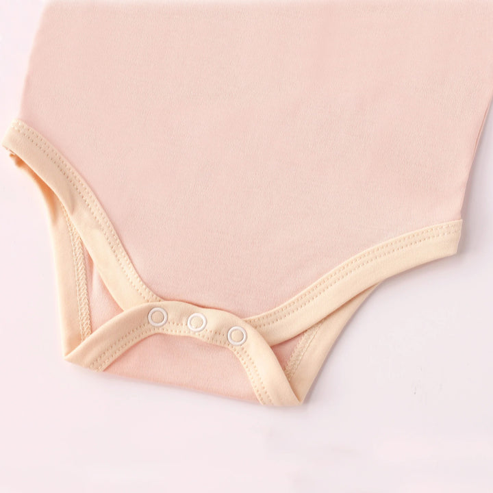 Twinkle Planet Organic Cotton Cloud Touch Sleeveless Bodysuit - Peach Pink