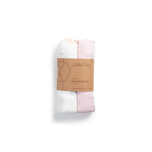 Little Rei 70sq Bamboo Swaddle 2pc - Multi Balloon 70X70cm