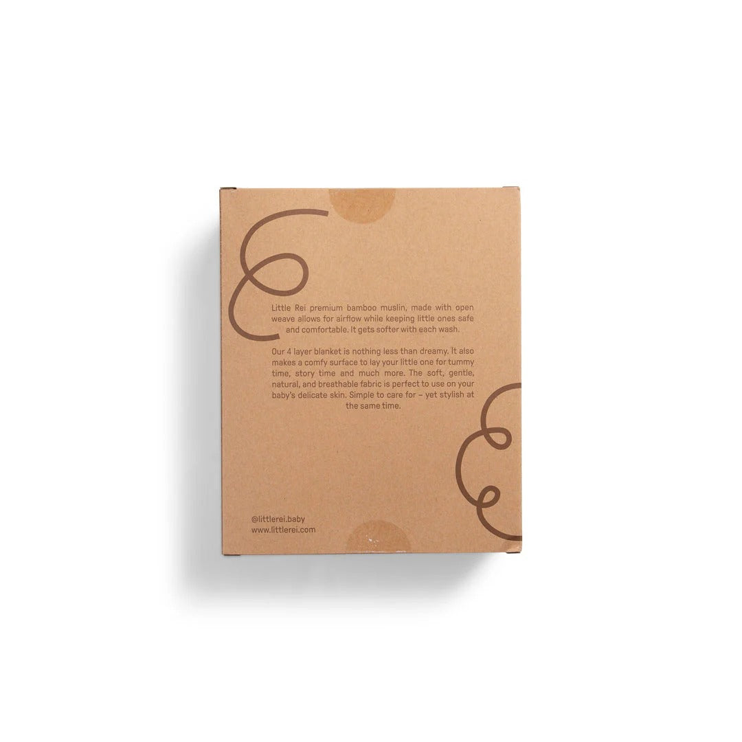 Little Rei Bamboo 4 Layer Blanket - Camping 120X120cm