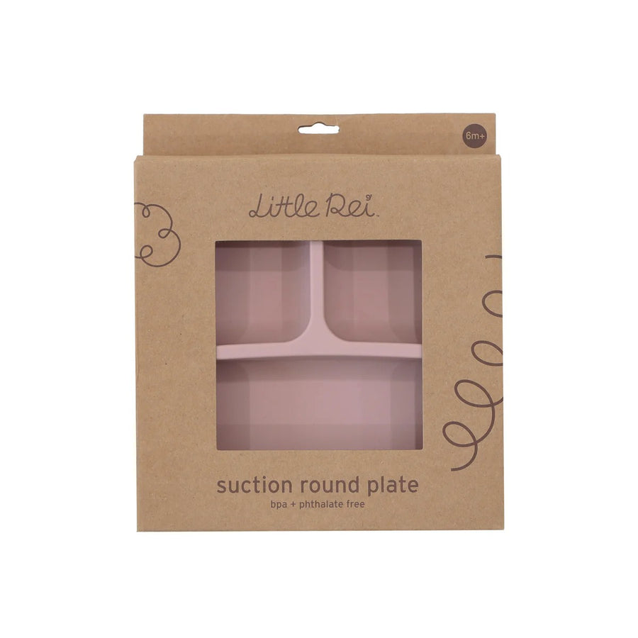 Little Rei Silicone Round Plate - Pink