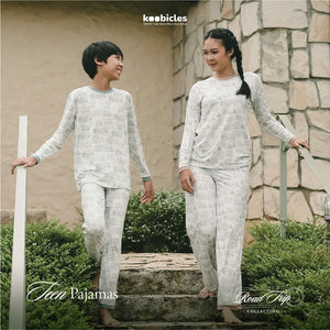 Koobicles Kid Pajamas TENCEL™ "Road Trip" in Eco Mode