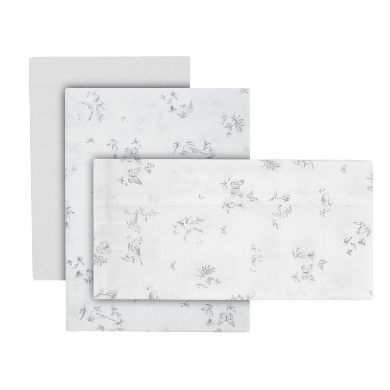 Cambrass 3 Piece Flat Basket Sheet Set 35x80x1cm Merlo Ecru