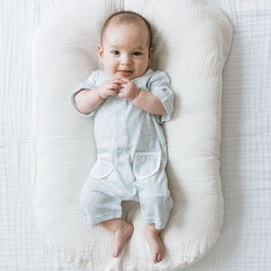 Kays + Kins Buttoned Romper