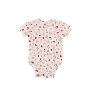 Kays + Kins Puff Sleeve Bodysuit