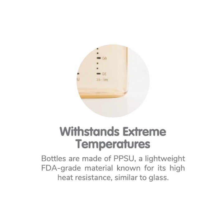 Hegen PCTO™ 240ml/8oz Feeding Bottle PPSU Auburn