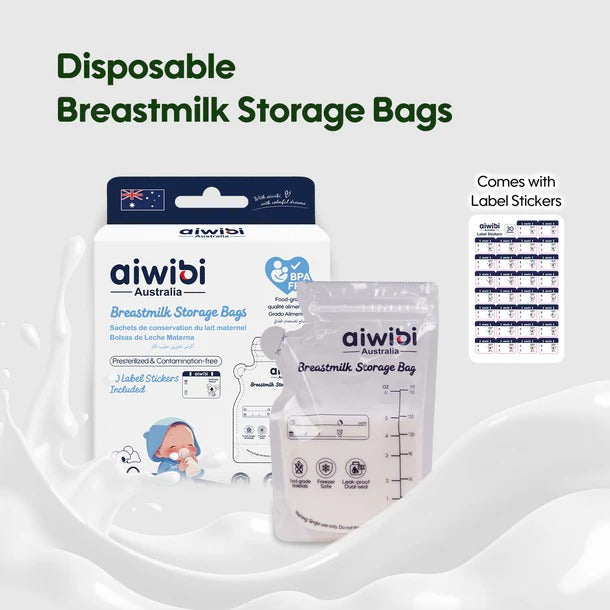 Aiwibi Breastmilk Storage Bags 180ml