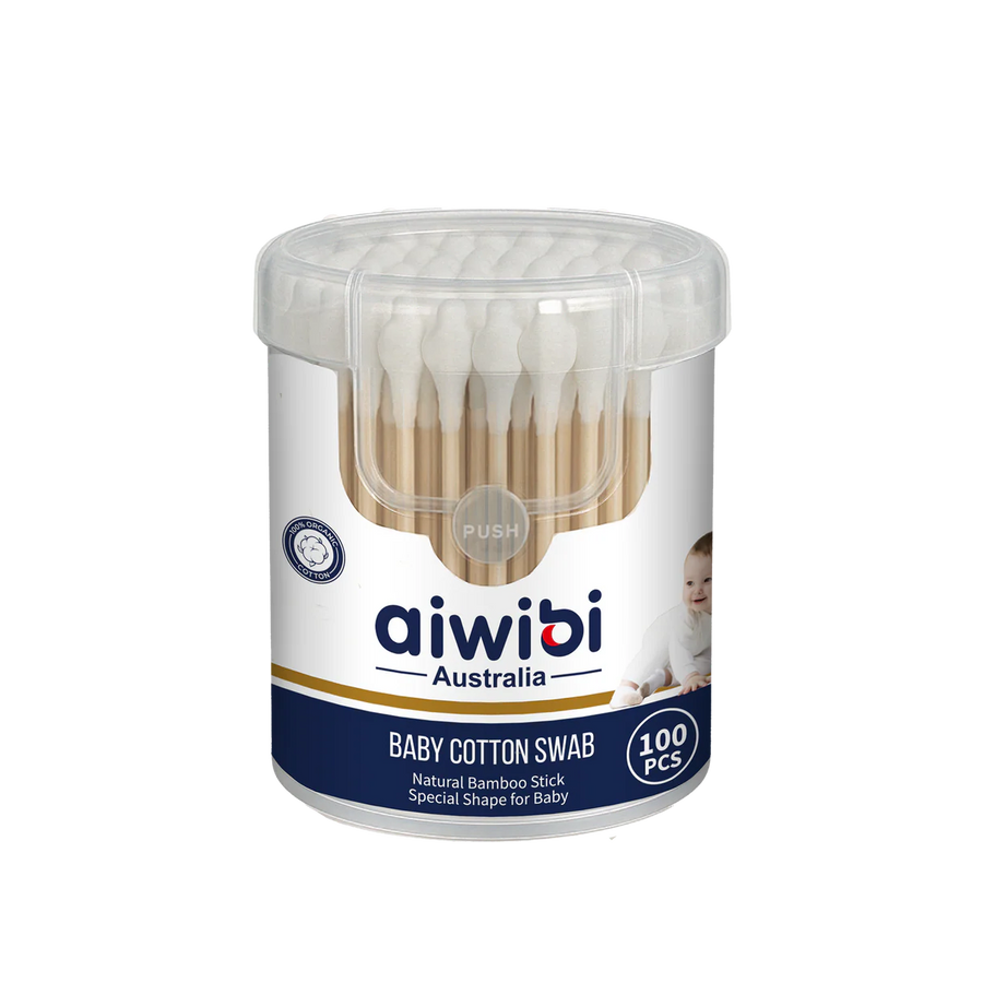 Aiwibi Cotton Swabs (Calabash Shape x 1 Unit)