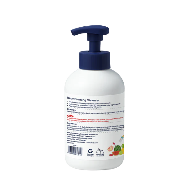 Aiwibi Baby Natural Plant Based Foaming Cleanser (480ml x 1 Unit)