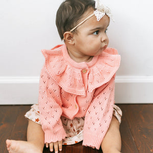 Kays + Kins Poppy Collar Cardigan