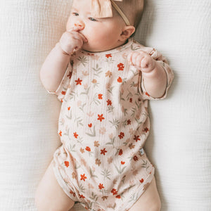 Kays + Kins Puff Sleeve Bodysuit
