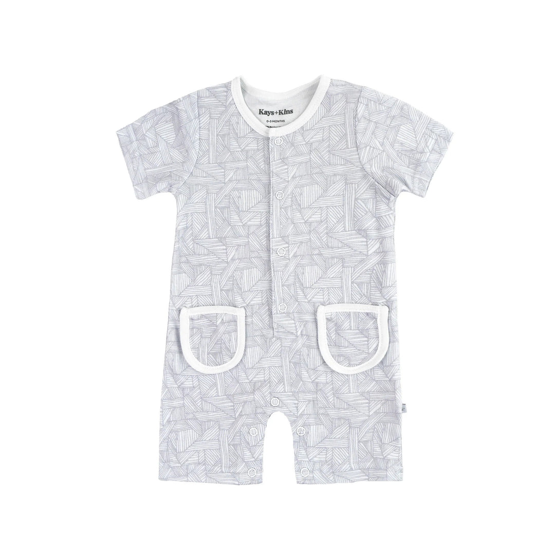 Kays + Kins Buttoned Romper