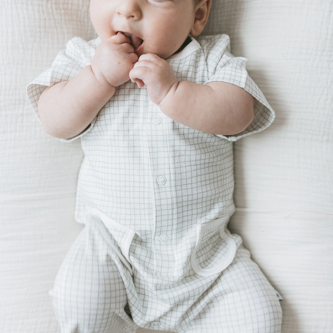 Kays + Kins Buttoned Romper