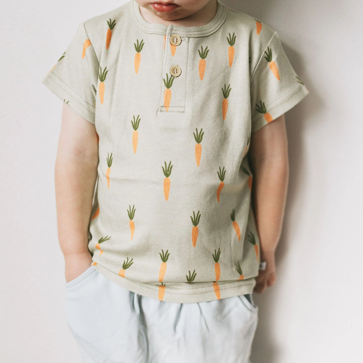 Kays + Kins Henley Tee