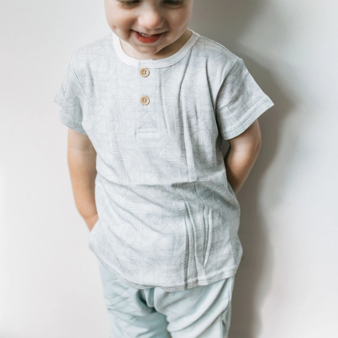 Kays + Kins Henley Tee